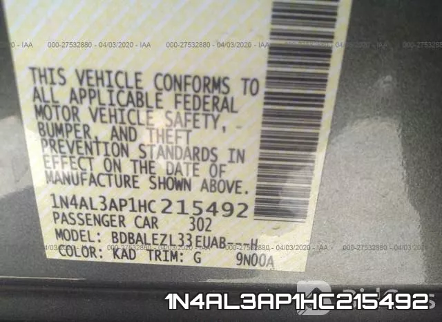 1N4AL3AP1HC215492 фото 10