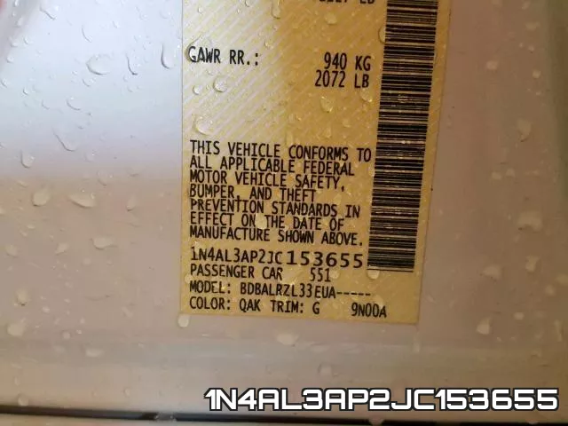 1N4AL3AP2JC153655 фото 2