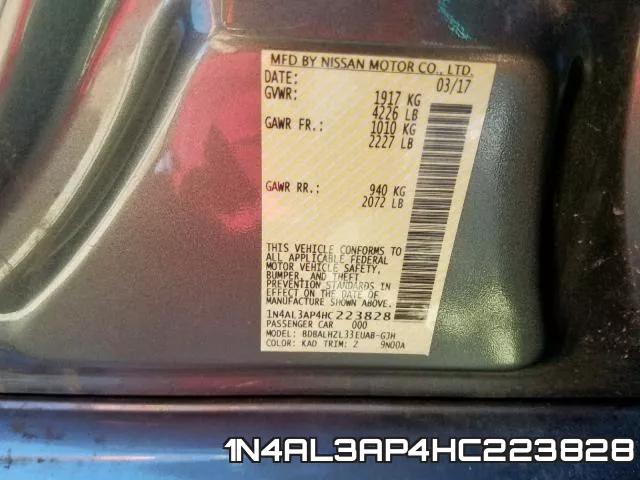 1N4AL3AP4HC223828 фото 2