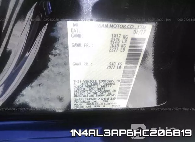 1N4AL3AP6HC206819 фото 10