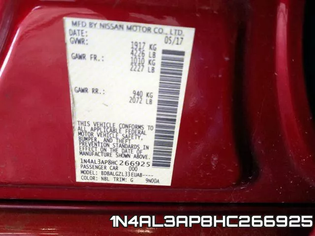 1N4AL3AP8HC266925 фото 2