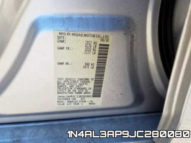1N4AL3AP9JC280080 фото 2