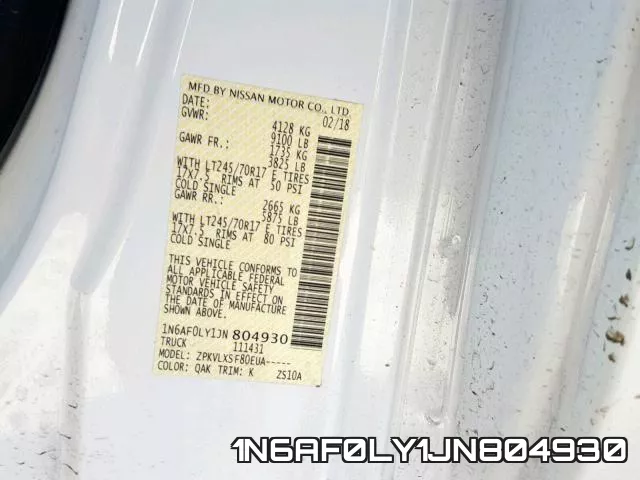 1N6AF0LY1JN804930 фото 2