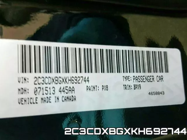 2C3CDXBGXKH692744 фото 2