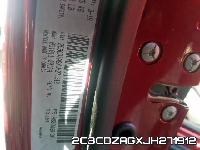 2C3CDZAGXJH271912 фото 2