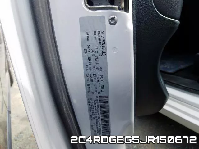 2C4RDGEG5JR150672 фото 2