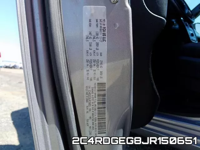 2C4RDGEG8JR150651 фото 2