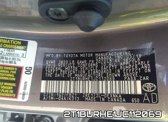 2T1BURHE1JC112069 фото 10