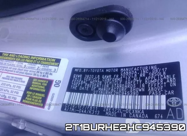 2T1BURHE2HC945390 фото 10