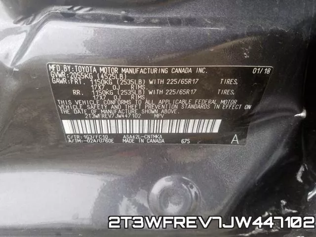 2T3WFREV7JW447102 фото 2