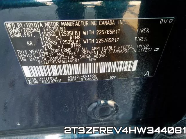 2T3ZFREV4HW344081 фото 2