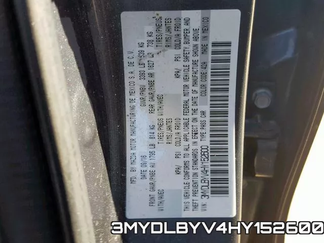3MYDLBYV4HY152600 фото 2