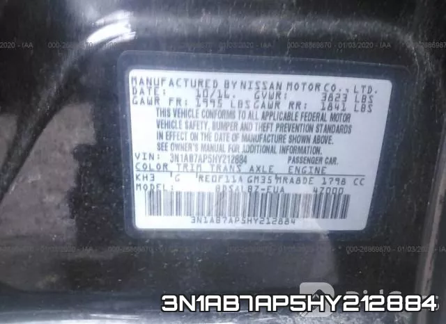 3N1AB7AP5HY212884 фото 10
