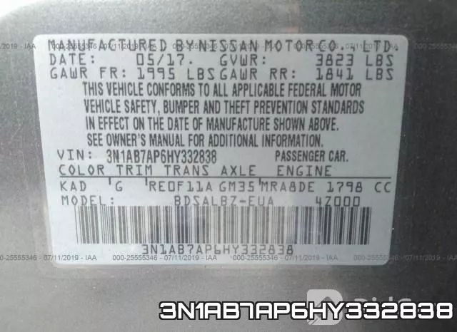 3N1AB7AP6HY332838 фото 10