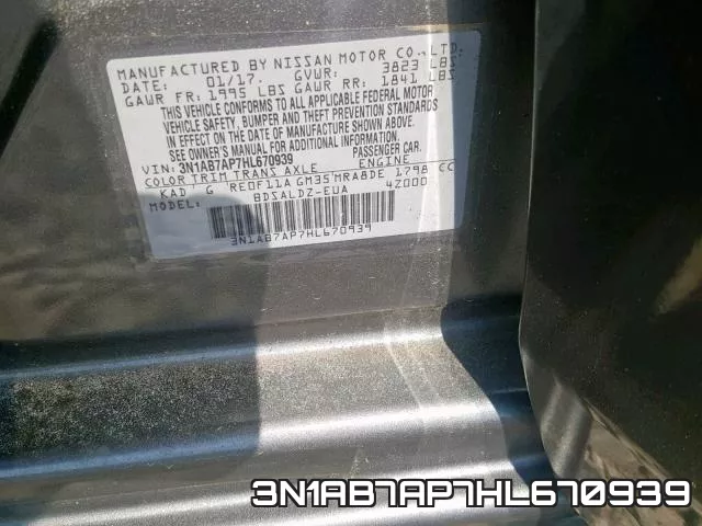 3N1AB7AP7HL670939 фото 2