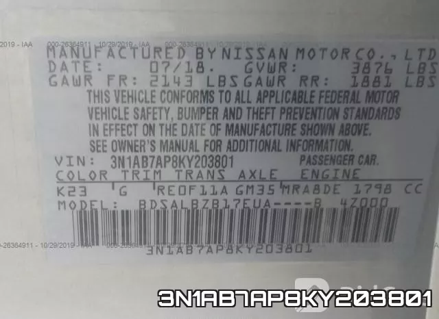 3N1AB7AP8KY203801 фото 10