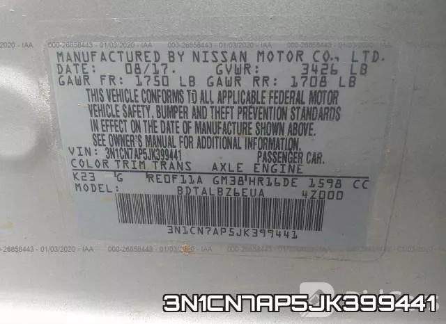 3N1CN7AP5JK399441 фото 10