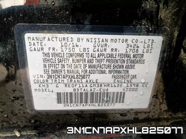 3N1CN7APXHL825077 фото 2