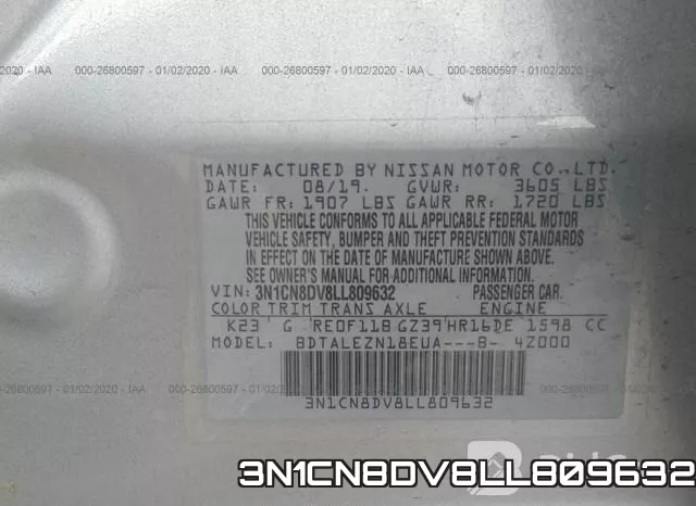 3N1CN8DV8LL809632 фото 10