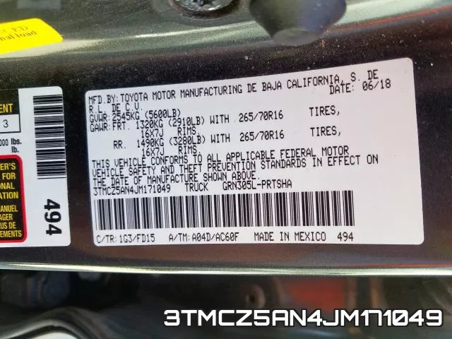 3TMCZ5AN4JM171049 фото 2