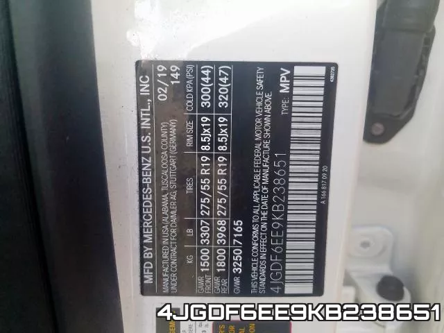 4JGDF6EE9KB238651 фото 2