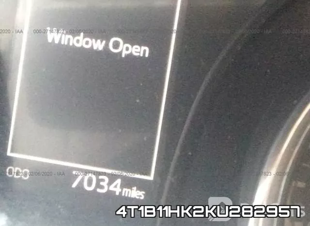 4T1B11HK2KU282957 фото 8