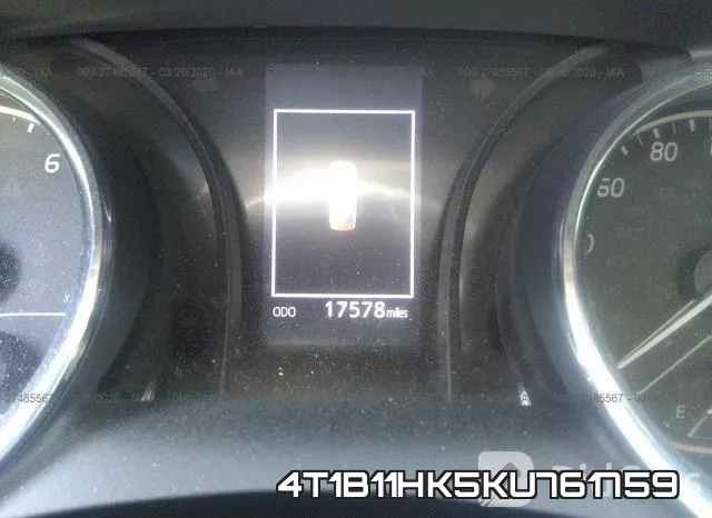 4T1B11HK5KU761759 фото 8