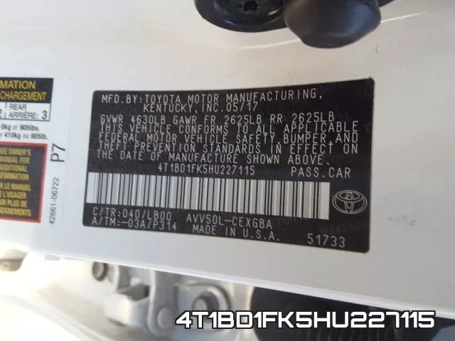 4T1BD1FK5HU227115 фото 2