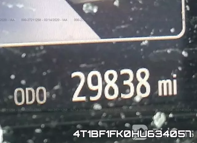 4T1BF1FK0HU634057 фото 8
