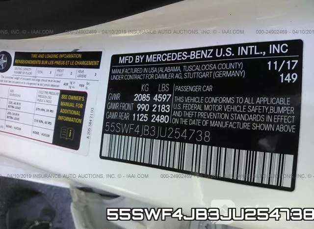 55SWF4JB3JU254738 фото 10