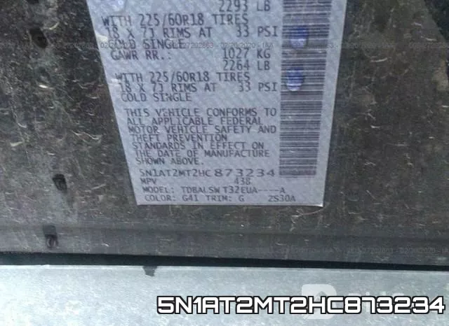 5N1AT2MT2HC873234 фото 10
