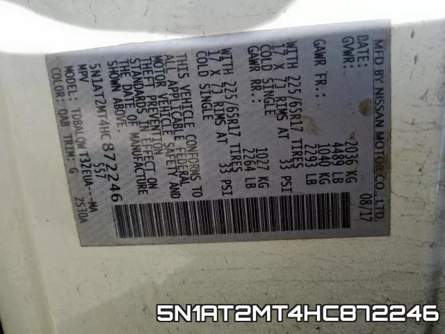 5N1AT2MT4HC872246 фото 2