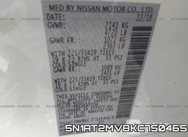 5N1AT2MV8KC750465 фото 10