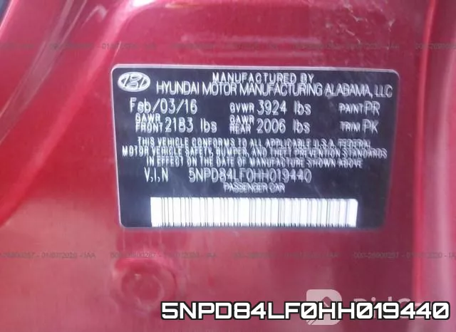 5NPD84LF0HH019440 фото 10