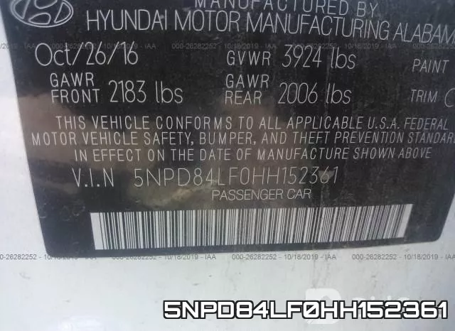 5NPD84LF0HH152361 фото 10
