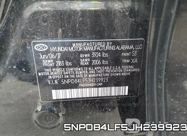 5NPD84LF5JH239923 фото 10