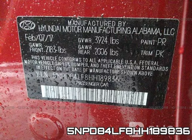 5NPD84LF8HH189836 фото 10