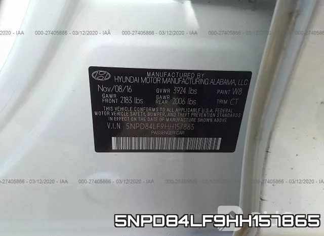5NPD84LF9HH157865 фото 10