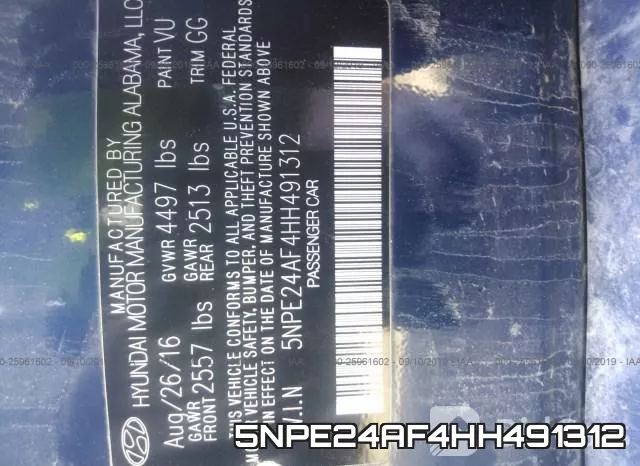 5NPE24AF4HH491312 фото 10