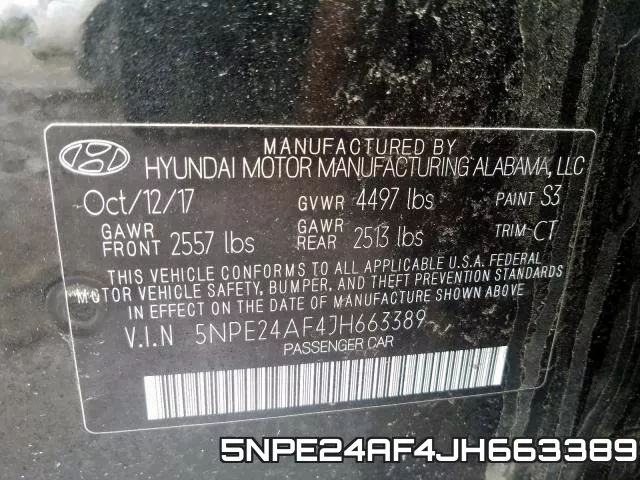 5NPE24AF4JH663389 фото 2