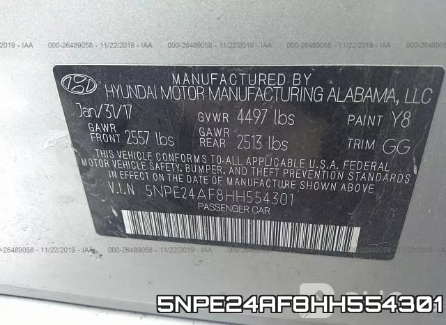 5NPE24AF8HH554301 фото 10