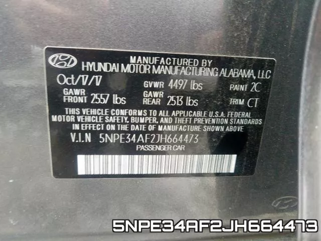 5NPE34AF2JH664473 фото 2