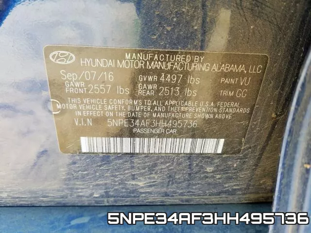 5NPE34AF3HH495736 фото 2