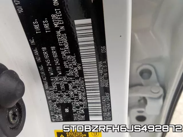 5TDBZRFH6JS492872 фото 2