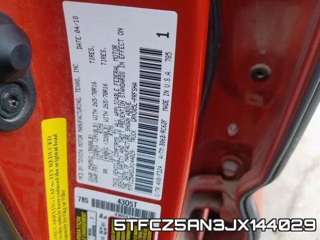 5TFCZ5AN3JX144029 фото 2