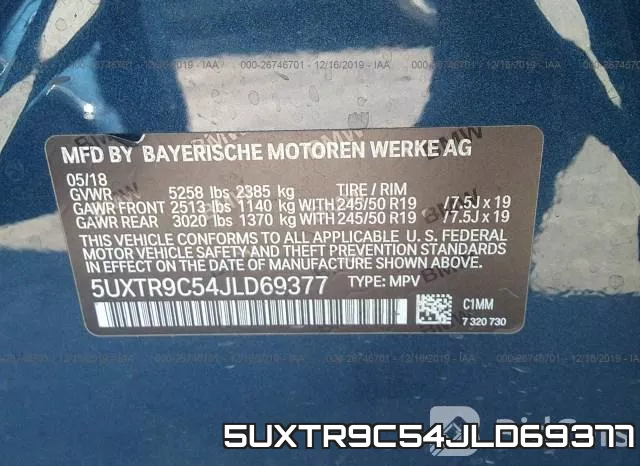 5UXTR9C54JLD69377 фото 10