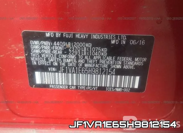 JF1VA1E65H9812154 фото 10