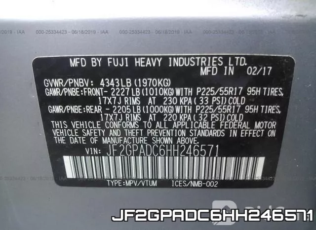 JF2GPADC6HH246571 фото 10