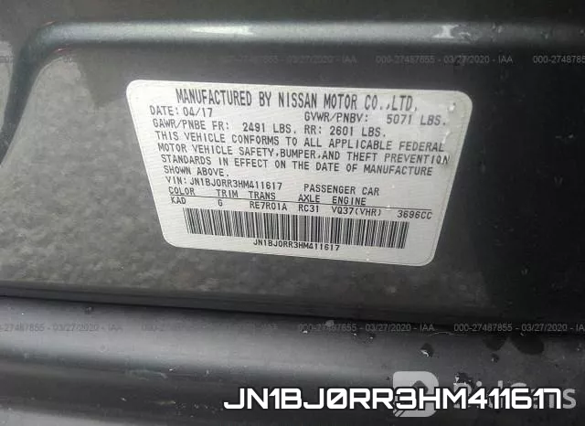 JN1BJ0RR3HM411617 фото 10