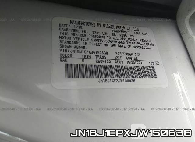 JN1BJ1CPXJW150638 фото 10
